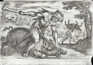Hércules captura o Javali de Erimanto